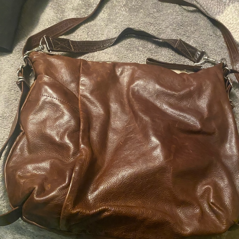 Rough and Tumble leather hobo purse
